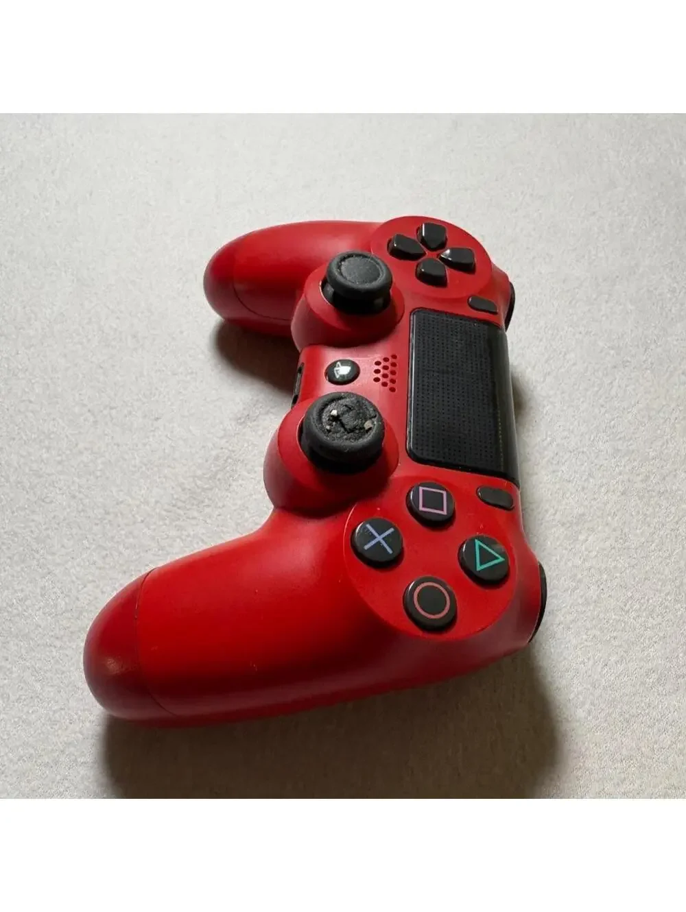 Sony DualShock 4 Wireless Controller PS4 Magma Red CUH-ZCT2U Worn Right